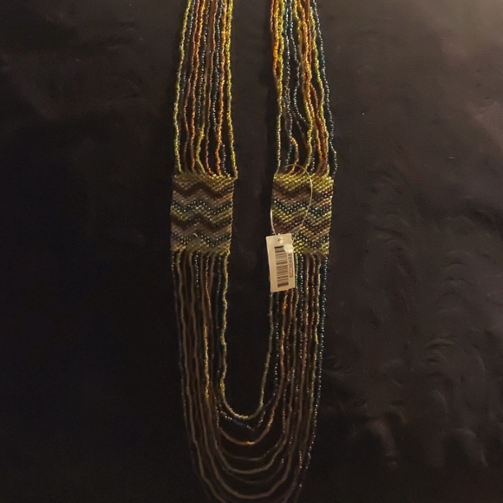 MutliStrand MultiColored Beaded Necklace NWT